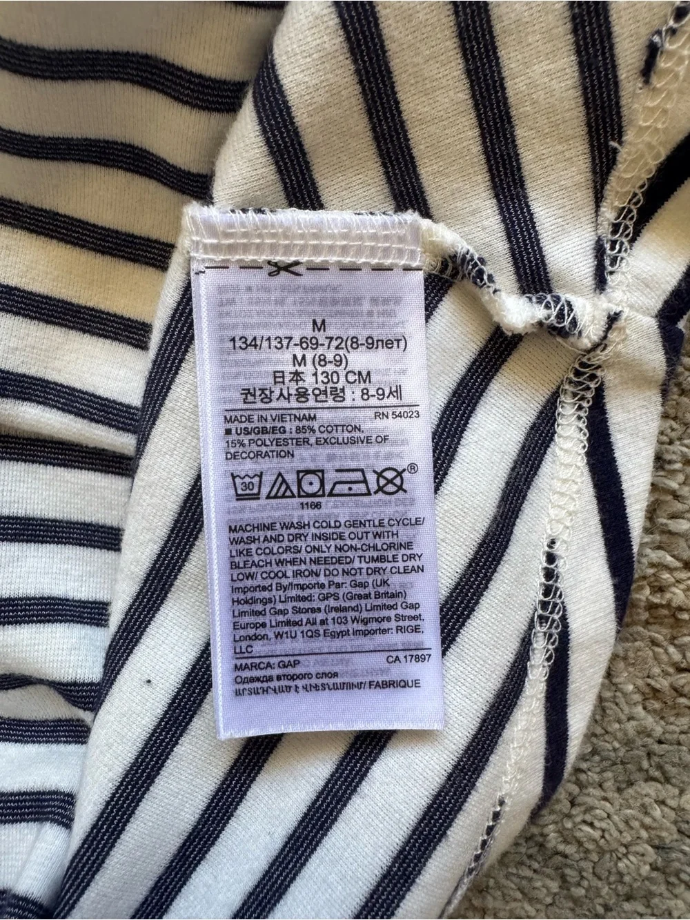 GAP Kids Striped Dress – Girls Size 8